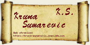 Kruna Šumarević vizit kartica